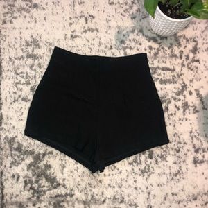 Black 60’s Style Shorts